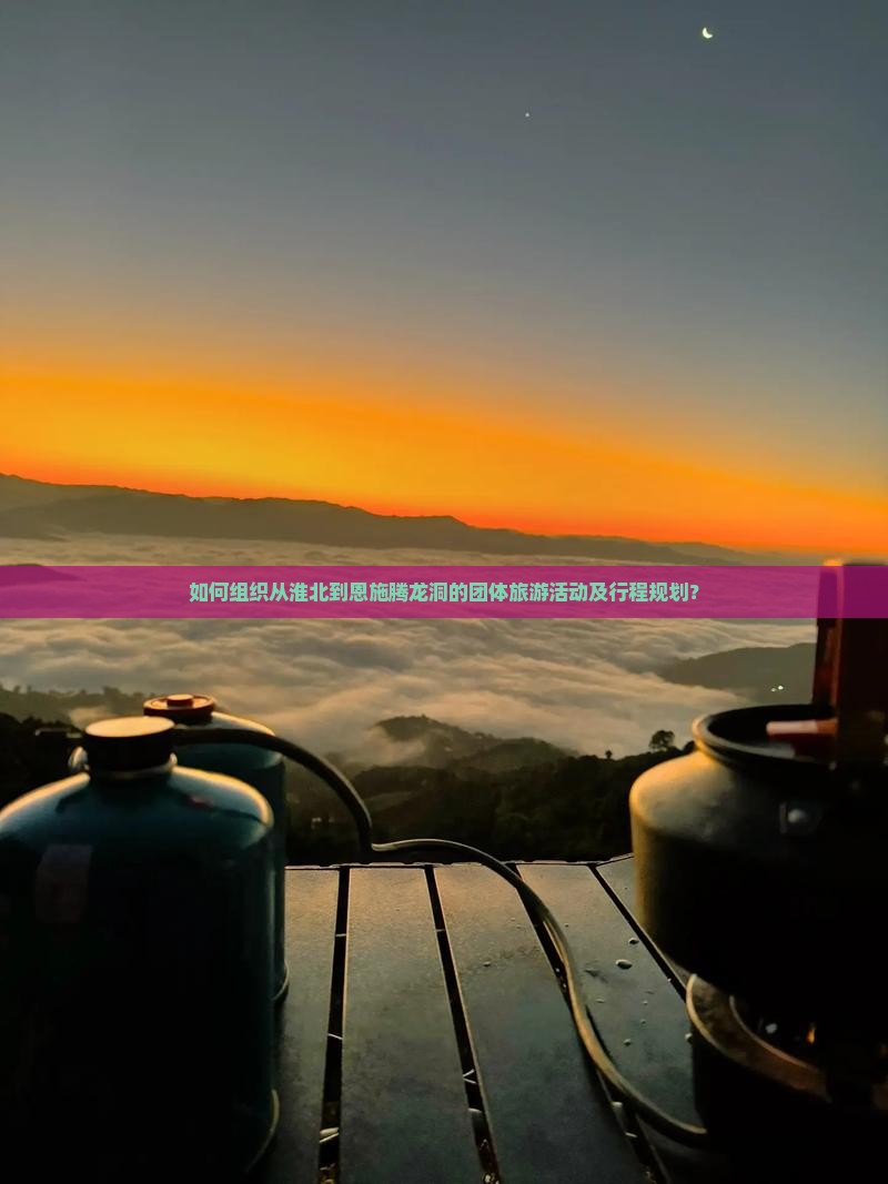 如何组织从淮北到恩施腾龙洞的团体旅游活动及行程规划？
