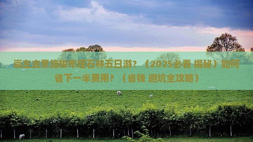 崇左去恩施梭布垭石林五日游