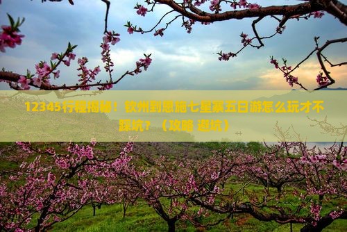 钦州到恩施七星寨五日游