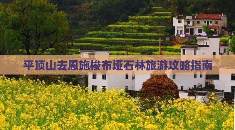 平顶山去恩施梭布垭石林攻略