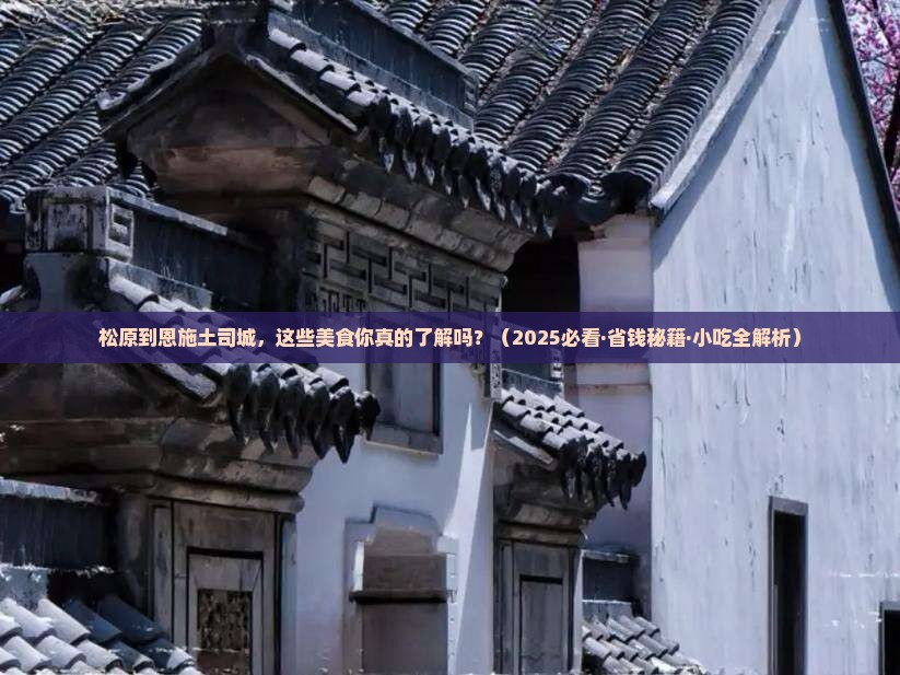 松原到恩施土司城旅游小吃