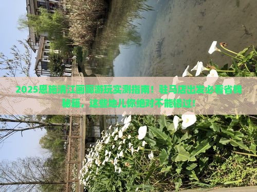 驻马店到恩施清江画廊必去地