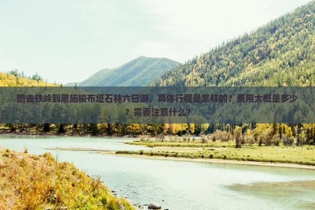 想去铁岭到恩施梭布垭石林六日游，具体行程是怎样的？费用大概是多少？需要注意什么？