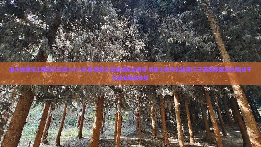 潮州去恩施土司城三日游