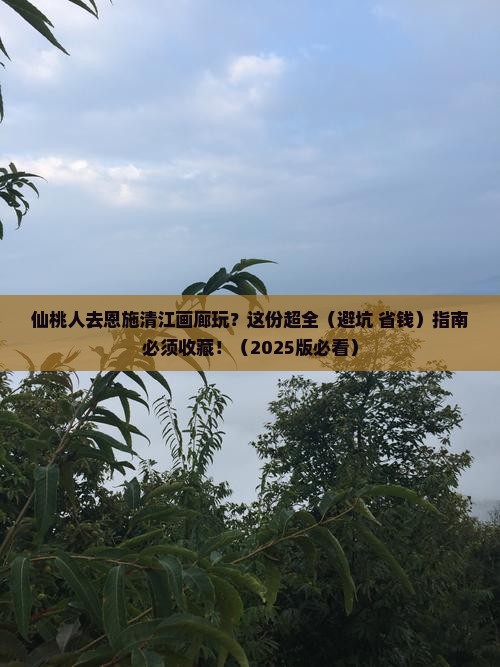 仙桃到恩施清江画廊攻略