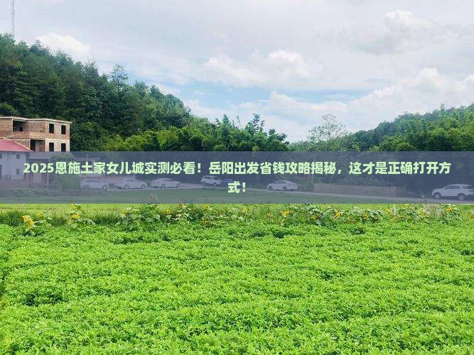 岳阳去恩施土家女儿城旅游