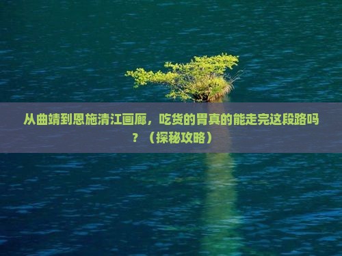 曲靖到恩施清江画廊旅游小吃