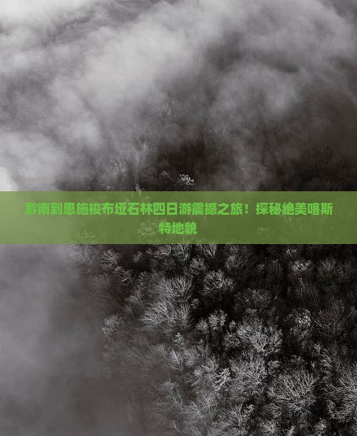 黔南到恩施梭布垭石林四日游