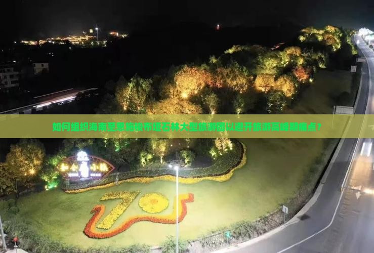 如何组织海南至恩施梭布垭石林大型旅游团以避开旅游高峰期痛点？