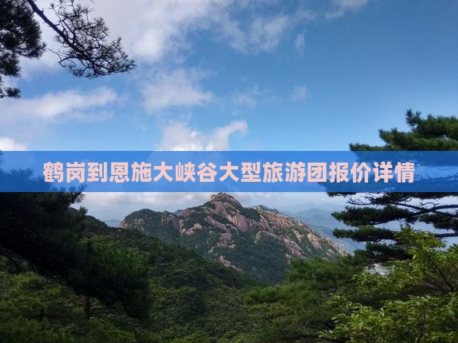 鹤岗到恩施大峡谷大型旅游团报价详情