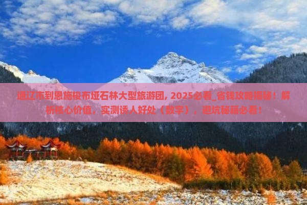 通辽市到恩施梭布垭石林大型旅游团