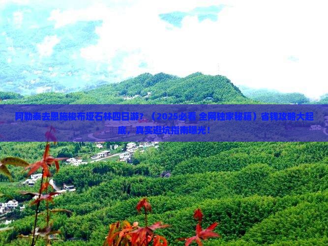 阿勒泰去恩施梭布垭石林四日游