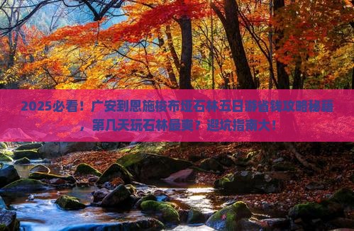 广安到恩施梭布垭石林五日游