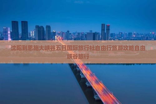 沈阳到恩施大峡谷五日国际旅行社自由行旅游攻略自由峡谷旅行