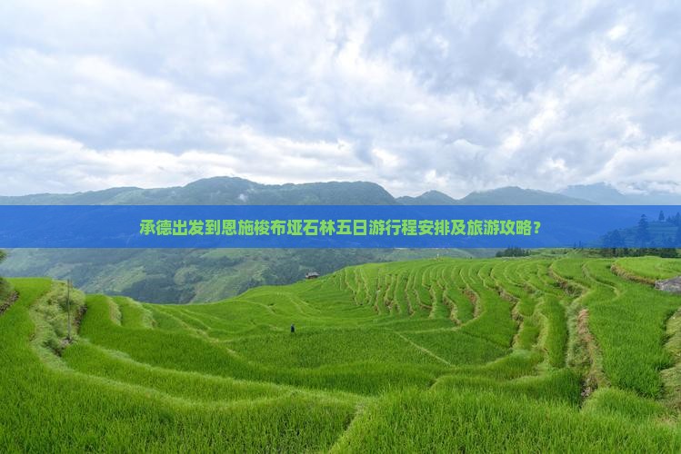 承德出发到恩施梭布垭石林五日游行程安排及旅游攻略？