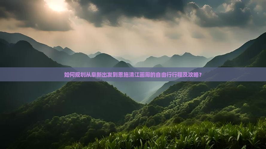如何规划从阜新出发到恩施清江画廊的自由行行程及攻略？
