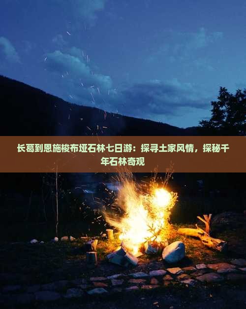 长葛到恩施梭布垭石林七日游：探寻土家风情，探秘千年石林奇观