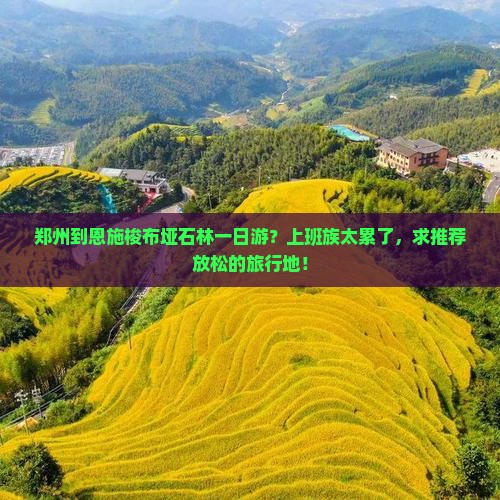 郑州到恩施梭布垭石林一日游？上班族太累了，求推荐放松的旅行地！