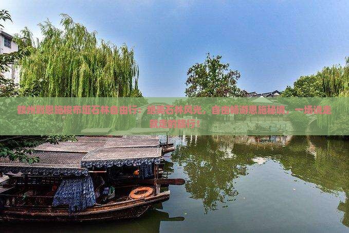 赣州到恩施梭布垭石林自由行