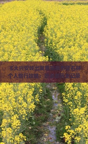 《大兴安岭出发恩施梭布垭石林个人旅行攻略：景点游历全记录》