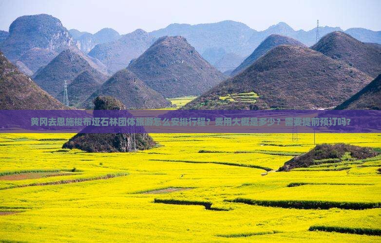 黄冈去恩施梭布垭石林团体旅游怎么安排行程？费用大概是多少？需要提前预订吗？