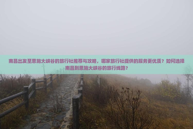 南昌出发至恩施大峡谷的旅行社推荐与攻略，哪家旅行社提供的服务更优质？如何选择南昌到恩施大峡谷的旅行线路？