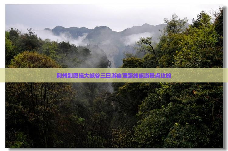 荆州到恩施大峡谷三日游自驾路线旅游景点攻略