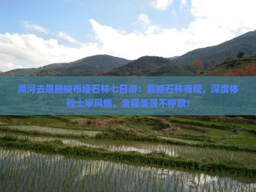 黑河去恩施梭布垭石林七日游