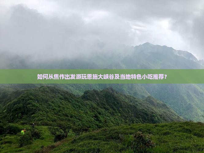 如何从焦作出发游玩恩施大峡谷及当地特色小吃推荐？