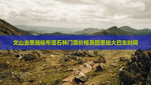 文山去恩施梭布垭石林门票价格及回恩施大巴车时间