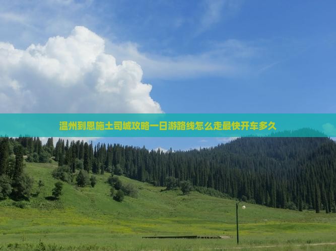 温州到恩施土司城攻略一日游路线怎么走最快开车多久