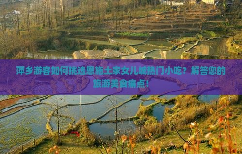 萍乡游客如何挑选恩施土家女儿城热门小吃？解答您的旅游美食痛点！