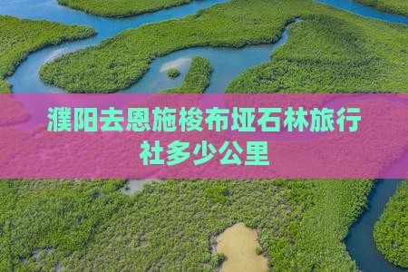 濮阳去恩施梭布垭石林旅行社多少公里