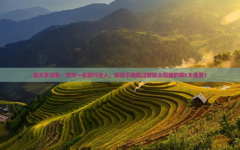 春天赏花季，作为一名旅行达人，你绝不能错过恩施土司城的哪5大美景？