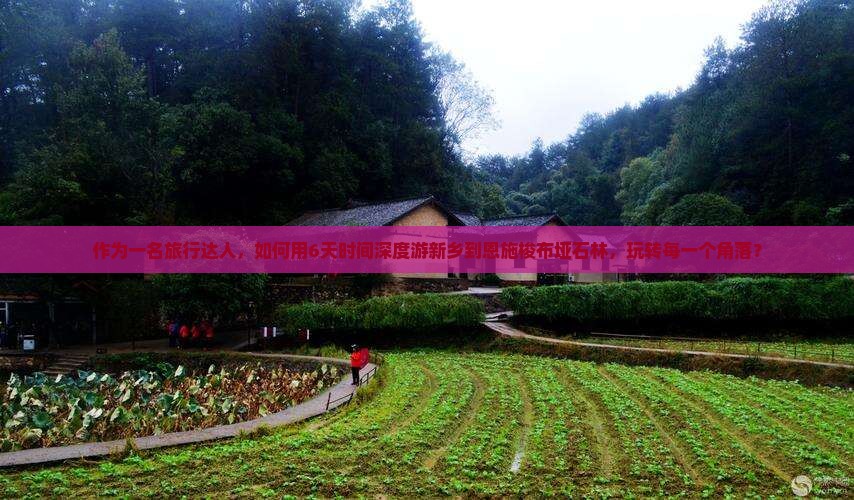 作为一名旅行达人，如何用6天时间深度游新乡到恩施梭布垭石林，玩转每一个角落？