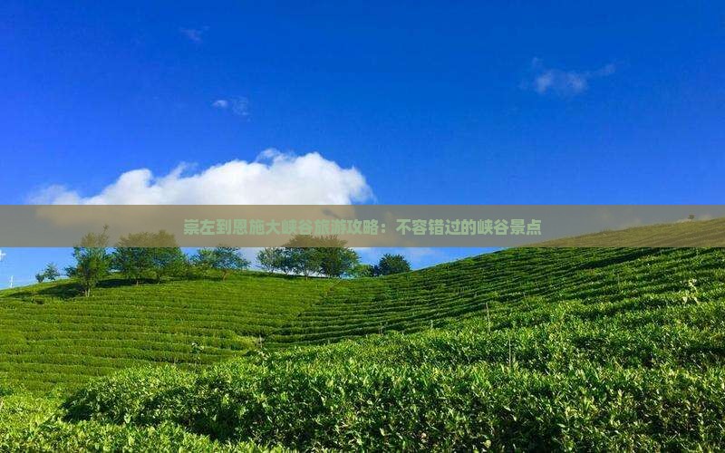 崇左到恩施大峡谷一日