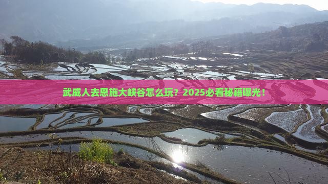 武威去恩施大峡谷旅游