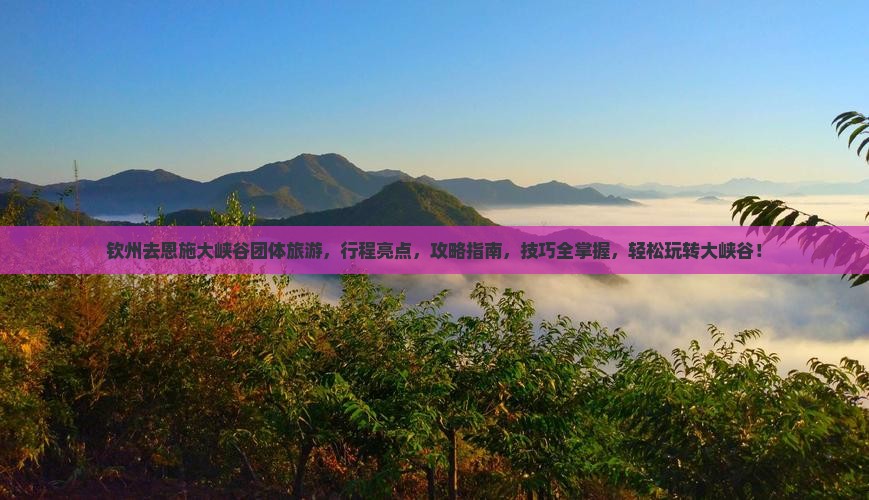 钦州去恩施大峡谷团体旅游