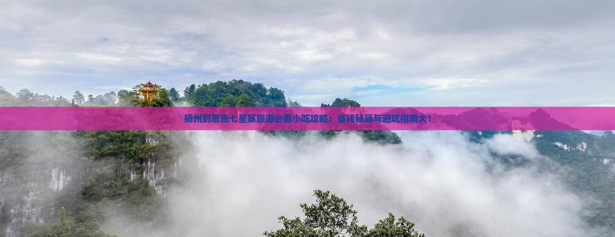 扬州到恩施七星寨旅游小吃