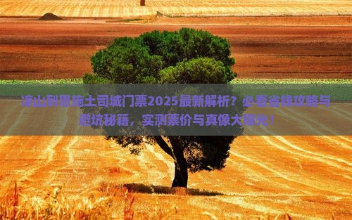 凉山到恩施土司城门票