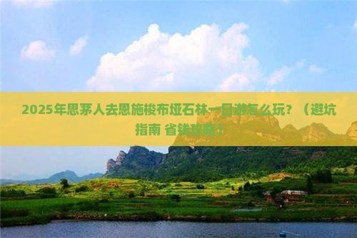思茅去恩施梭布垭石林一日