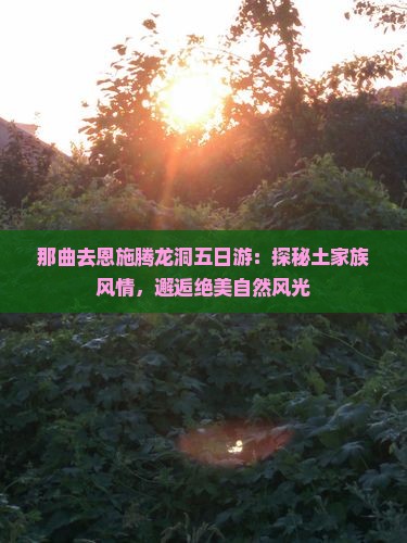 那曲去恩施腾龙洞五日游：探秘土家族风情，邂逅绝美自然风光