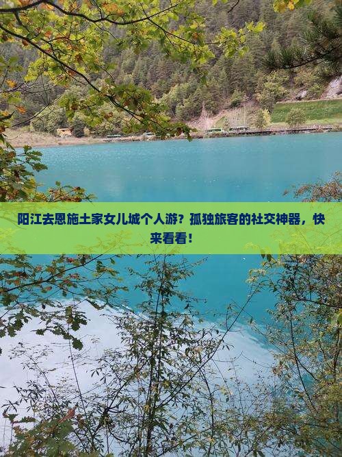 阳江去恩施土家女儿城个人游？孤独旅客的社交神器，快来看看！