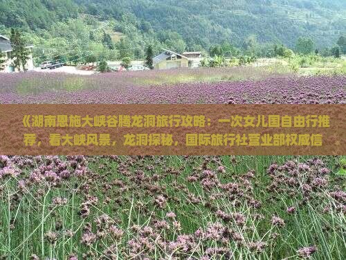 《湖南恩施大峡谷腾龙洞旅行攻略：一次女儿国自由行推荐，看大峡风景，龙洞探秘，国际旅行社营业部权威信息》