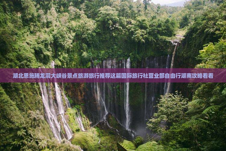 湖北恩施腾龙洞大峡谷景点旅游旅行推荐这篇国际旅行社营业部自由行湖南攻略看看