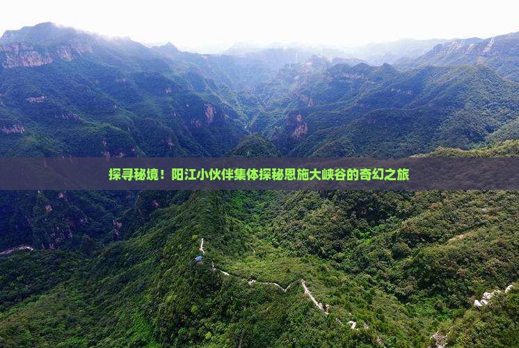 探寻秘境！阳江小伙伴集体探秘恩施大峡谷的奇幻之旅