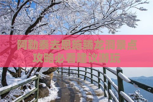 阿勒泰去恩施腾龙洞景点攻略必看建议游玩