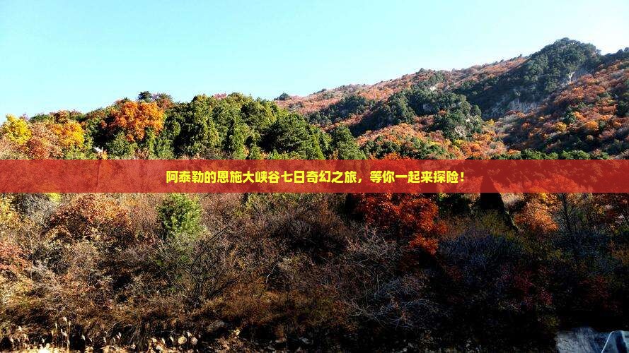 阿泰勒的恩施大峡谷七日奇幻之旅，等你一起来探险！