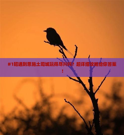 #1昭通到恩施土司城玩得尽兴吗？超详细攻略给你答案！