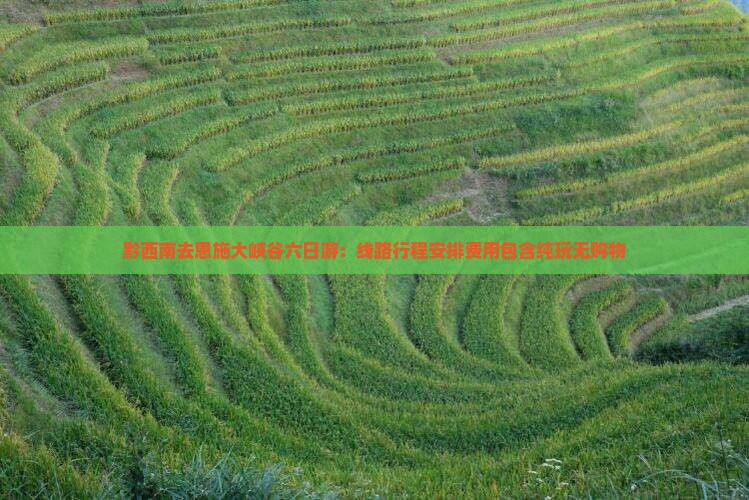 黔西南去恩施大峡谷六日游：线路行程安排费用包含纯玩无购物